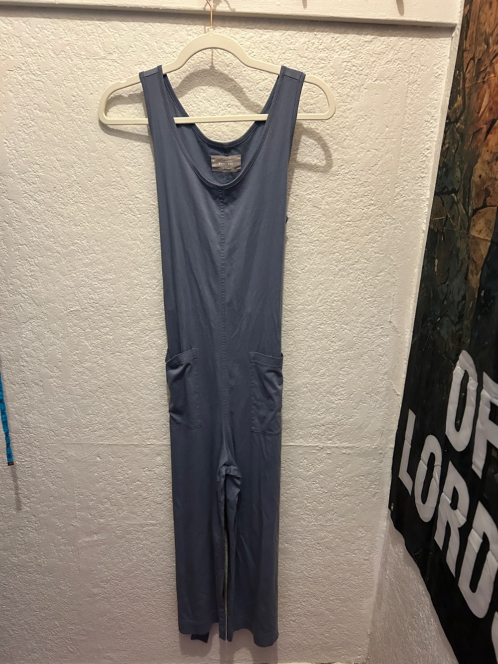 Everlane Slate Blue Sleeveless Jumpsuit